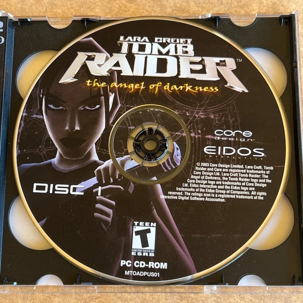 Tomb Raider The Angel Of Darkness PC Game 2 CDs No Manual Jewel Case Cracked